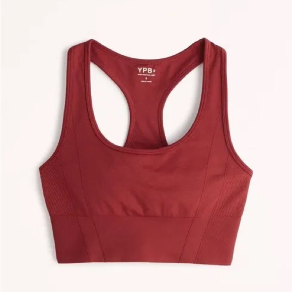 Abercrombie & Fitch YPB Sports Bra‎ Dark Red Women’s Athletic